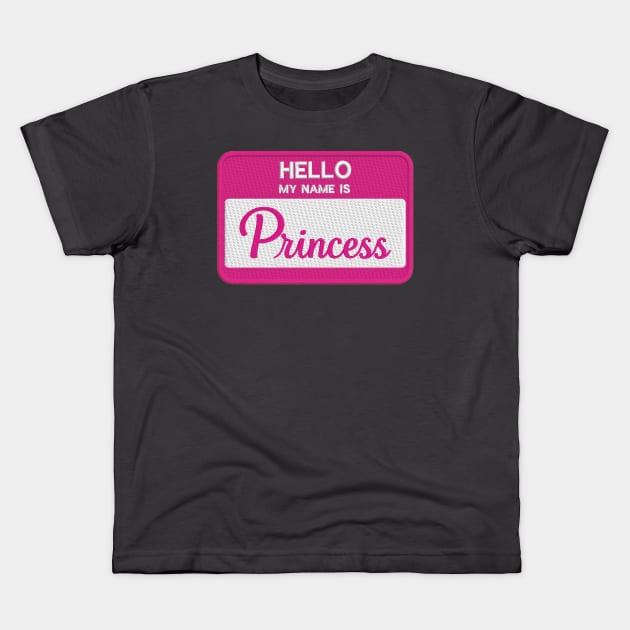 hello princess Kids T-Shirt by mystudiocreate